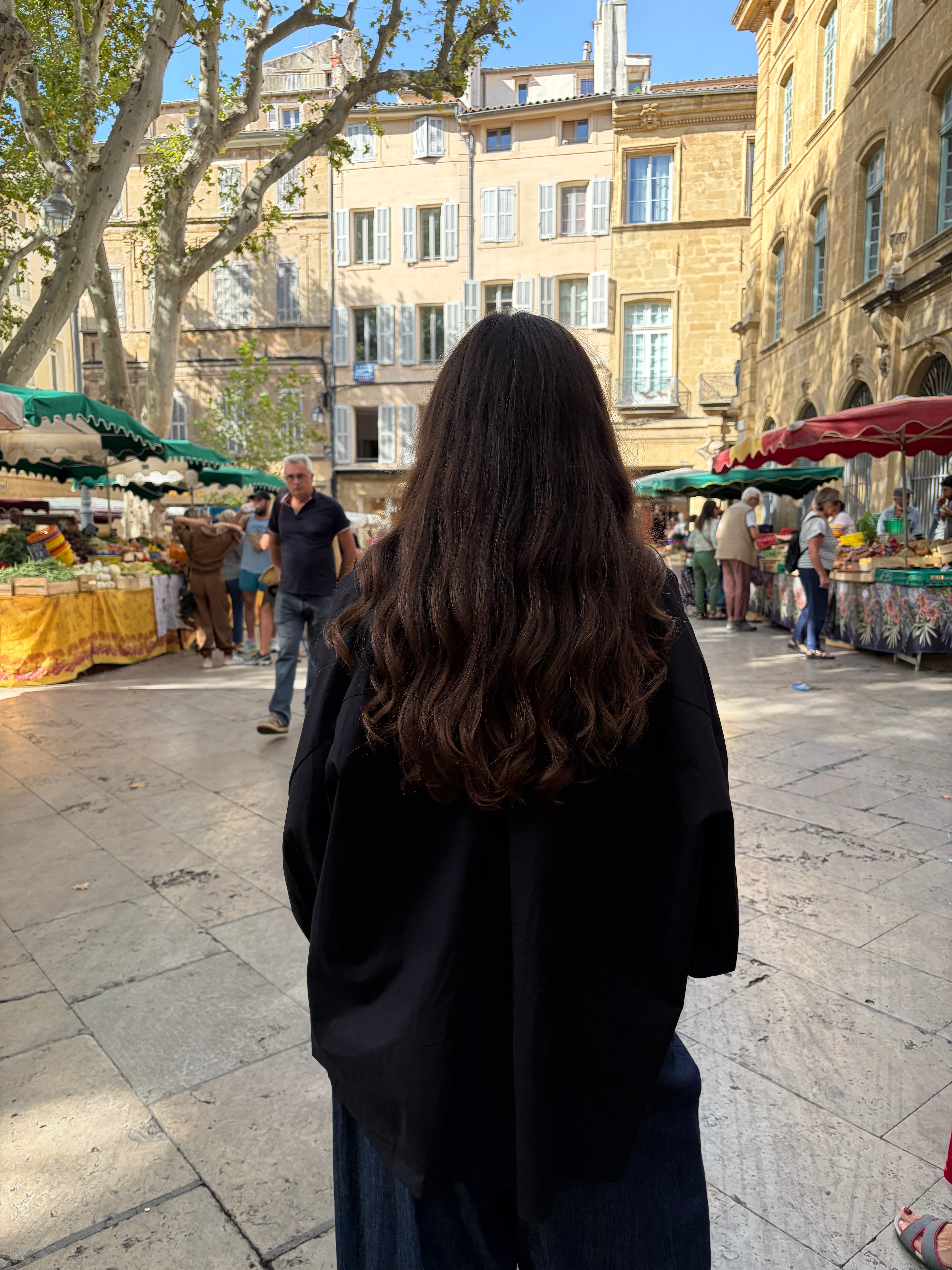 Chemise peintre noire, popeline de coton oversize