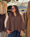 CHEMISE PEINTRE – MARRON
