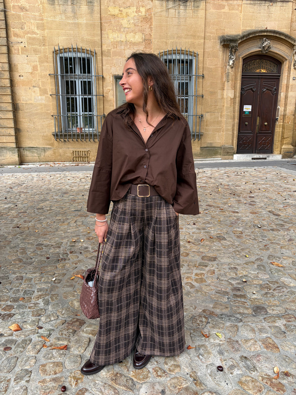 CHEMISE ELISA – CHOCOLAT